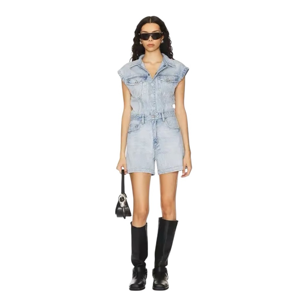 PRELOVED Pistola Lennox Denim Romper